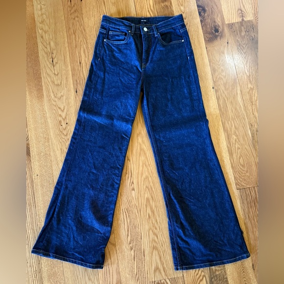 ME+EM Denim - Me+Em Regular Length Crease-Front Flare Jeans